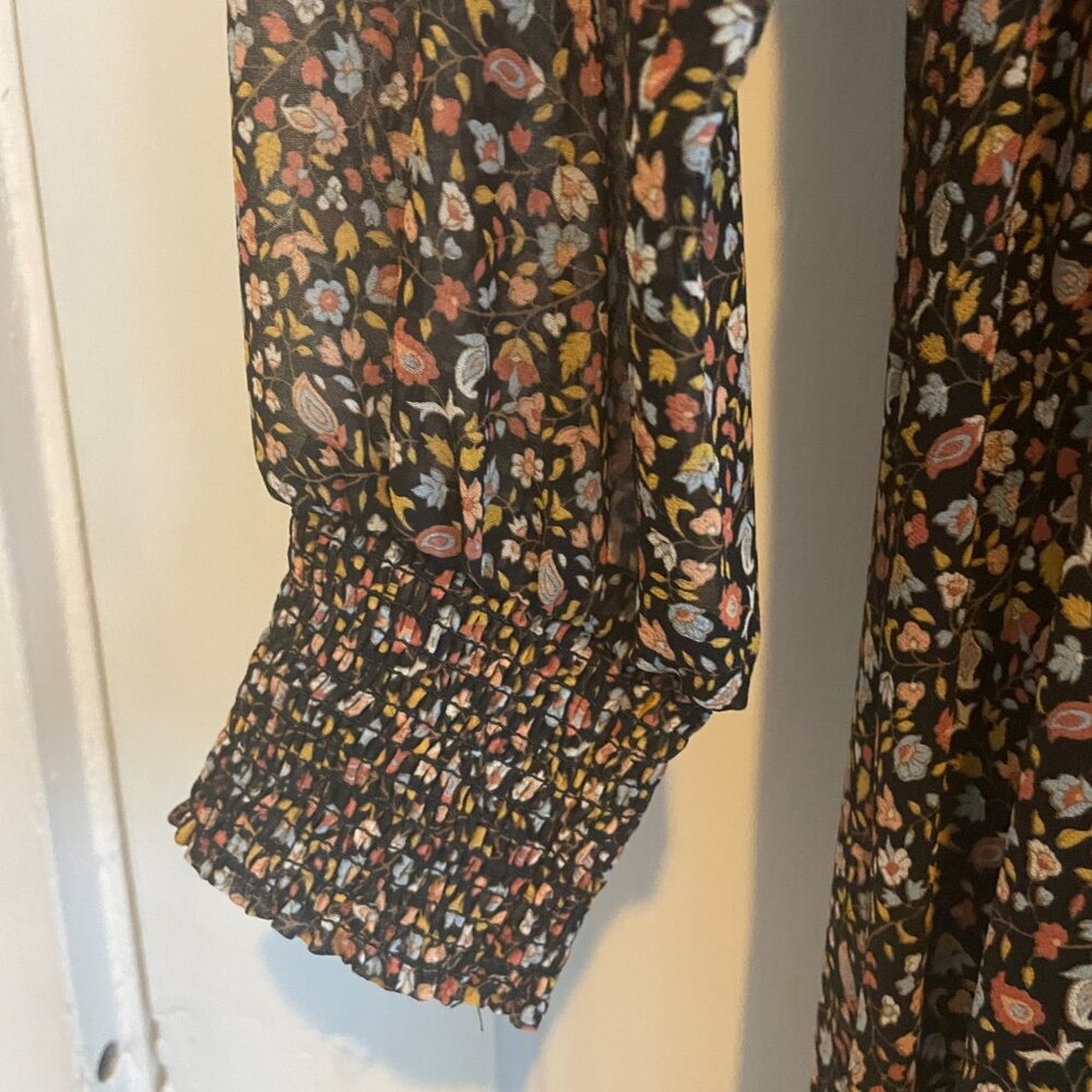 Madewell | Georgette Smocked-Neck Midi Dress | Folktale Paisley | SZ Small | NWT - Picture 7 of 10